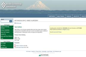 Washington State Medical Technology Assessment